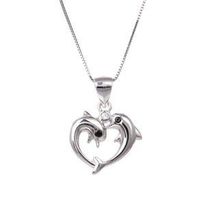 92.5 Solid Sterling Silver Cubic Zirconia Necklace